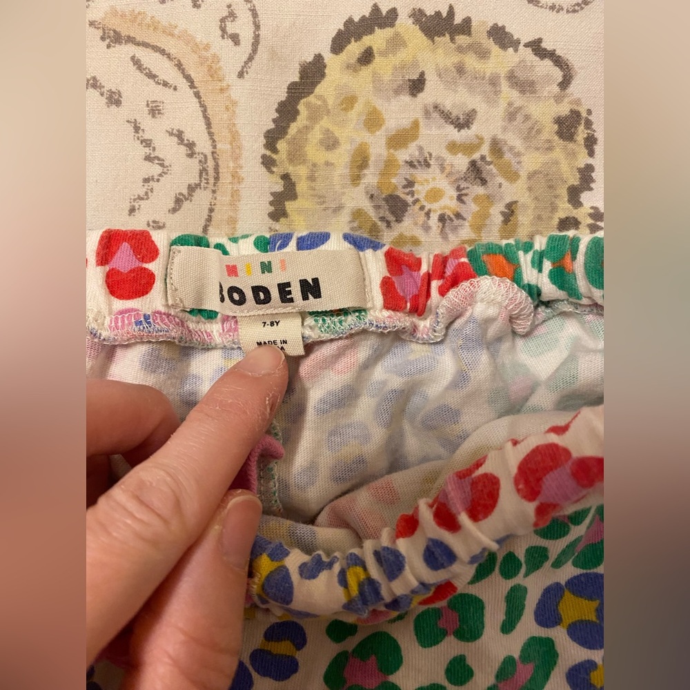 Mini Boden Multicolored Leopard Skort - Picture 4 of 7
